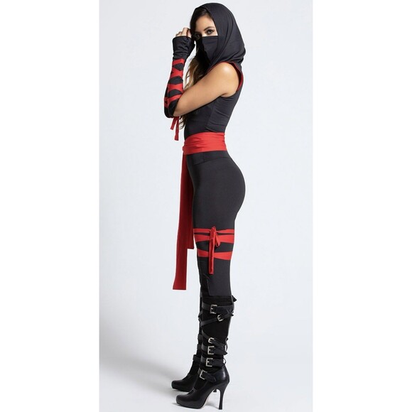 NWT Adult Deadly Ninja Jumpsuit Costume By Spirit Size Medium - Picture 3 of 8